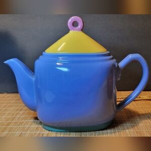 Vintage Lindt Stymeist 1980s Japan Colorways Teapot 4 Cup Blue with Lid